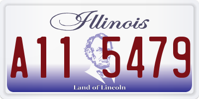 IL license plate A115479
