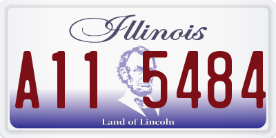 IL license plate A115484