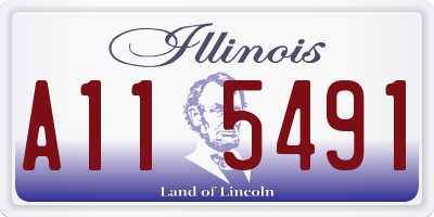 IL license plate A115491