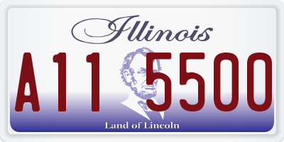 IL license plate A115500