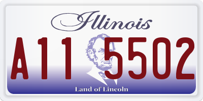 IL license plate A115502
