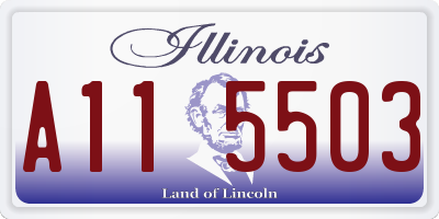 IL license plate A115503