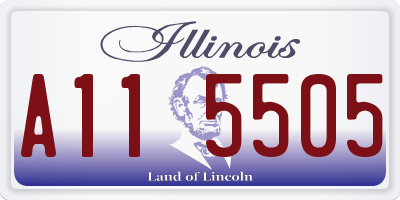 IL license plate A115505