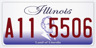 IL license plate A115506