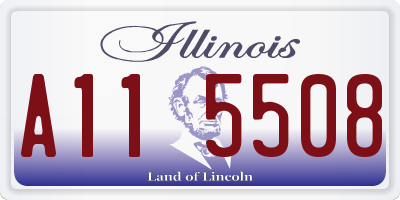 IL license plate A115508
