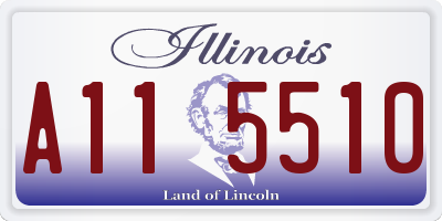 IL license plate A115510