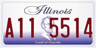 IL license plate A115514