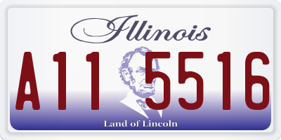 IL license plate A115516