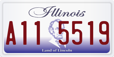 IL license plate A115519