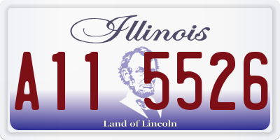 IL license plate A115526