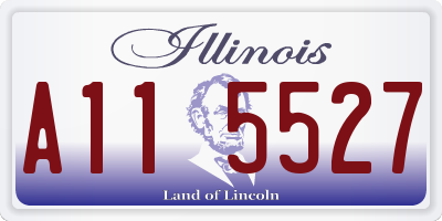 IL license plate A115527