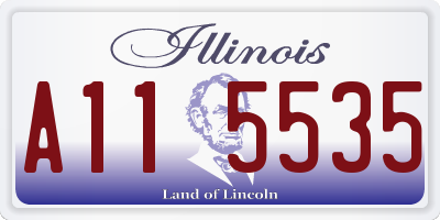 IL license plate A115535