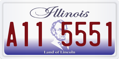 IL license plate A115551