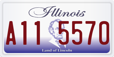 IL license plate A115570