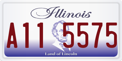 IL license plate A115575