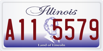 IL license plate A115579
