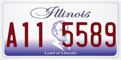 IL license plate A115589