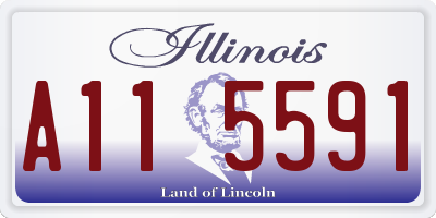 IL license plate A115591