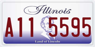 IL license plate A115595