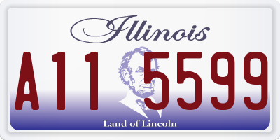 IL license plate A115599