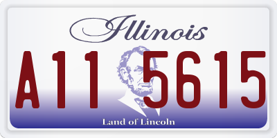 IL license plate A115615