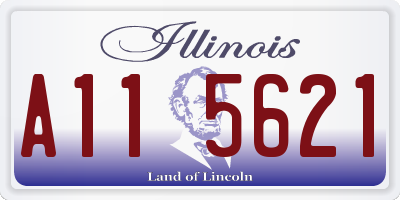 IL license plate A115621
