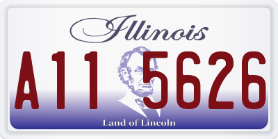 IL license plate A115626
