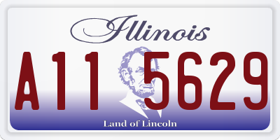 IL license plate A115629