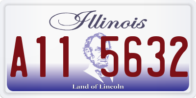IL license plate A115632