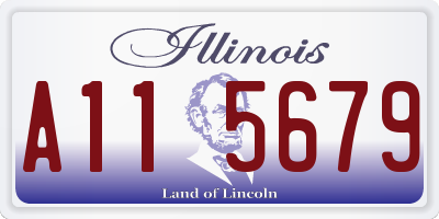 IL license plate A115679