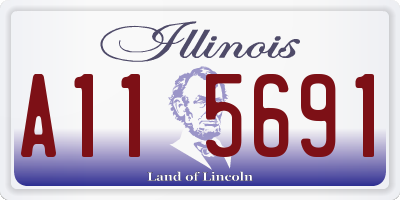 IL license plate A115691