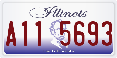 IL license plate A115693