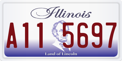 IL license plate A115697