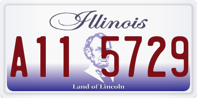 IL license plate A115729