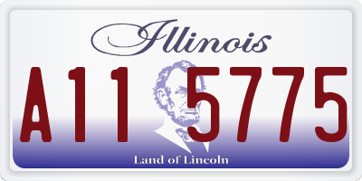 IL license plate A115775