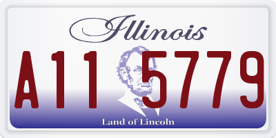 IL license plate A115779