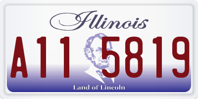 IL license plate A115819