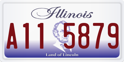IL license plate A115879