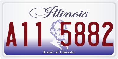 IL license plate A115882