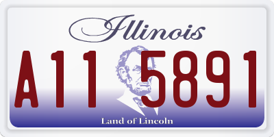 IL license plate A115891