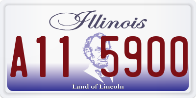 IL license plate A115900