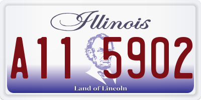 IL license plate A115902