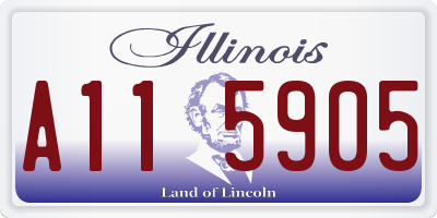 IL license plate A115905