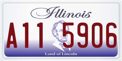 IL license plate A115906