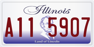 IL license plate A115907