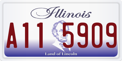 IL license plate A115909