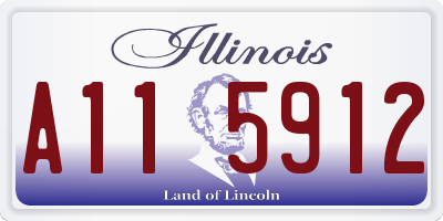 IL license plate A115912
