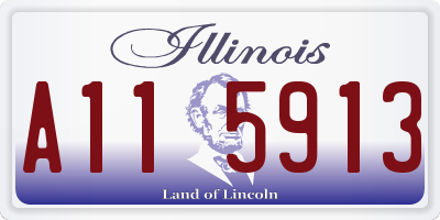 IL license plate A115913