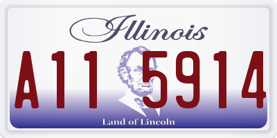IL license plate A115914