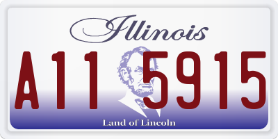 IL license plate A115915